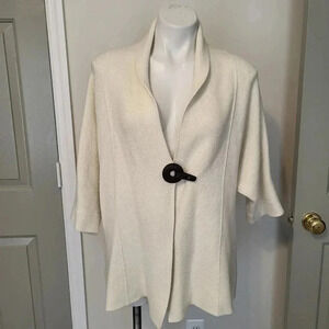 Soft Surroundings Saville Buckle Closure Topper Cardigan Sweater(M)